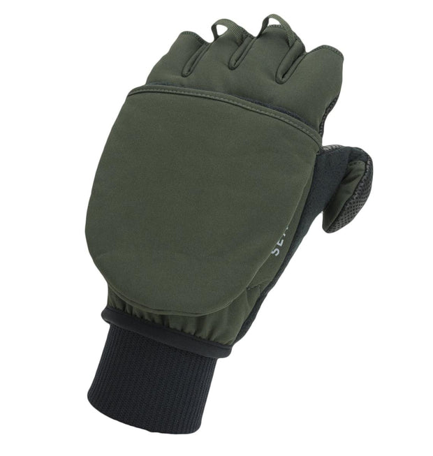 Sealskinz Windproof Cold Weather Convertible MittOlive Green/BlackUnisex