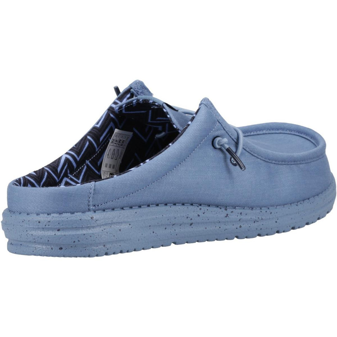 HEYDUDE Wally Slip Canvas Mule Elemental Blue