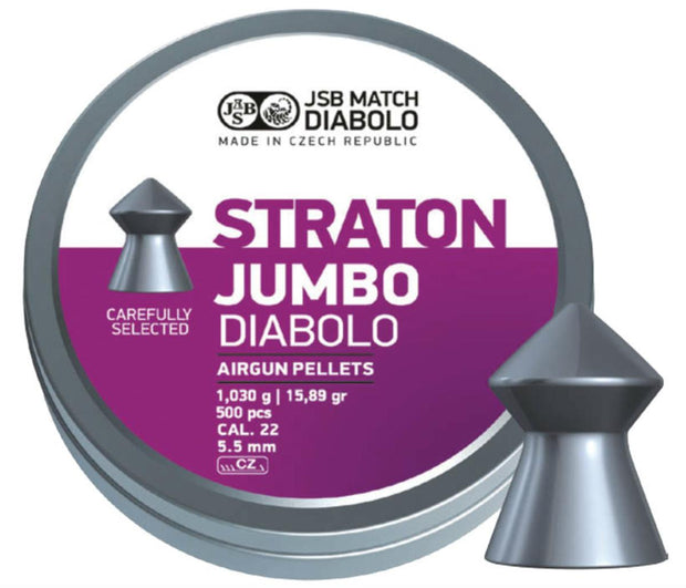 JSB JSB Exact Straton Jumbo .22 Pellets  Tin of 500
