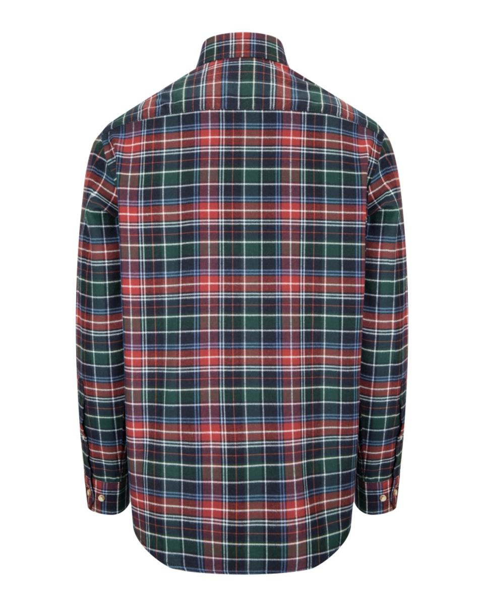 Hoggs of Fife Pitlochry Flannel Shirt Forest Check S