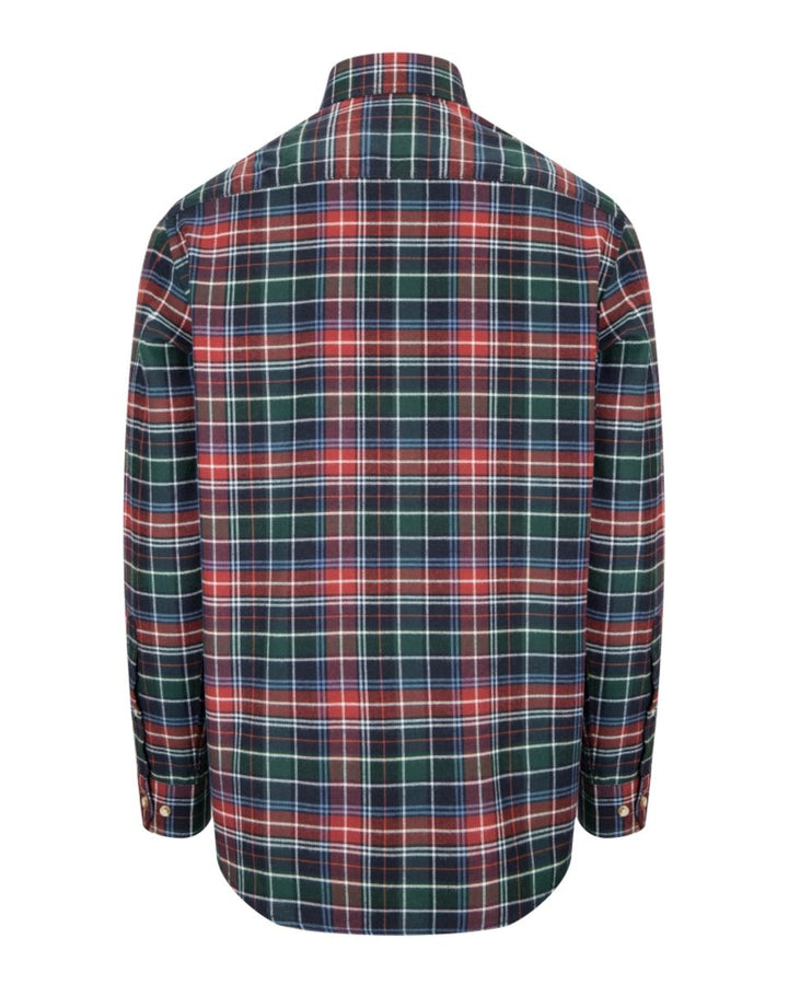 Hoggs of Fife Pitlochry Flannel Shirt Forest Check S