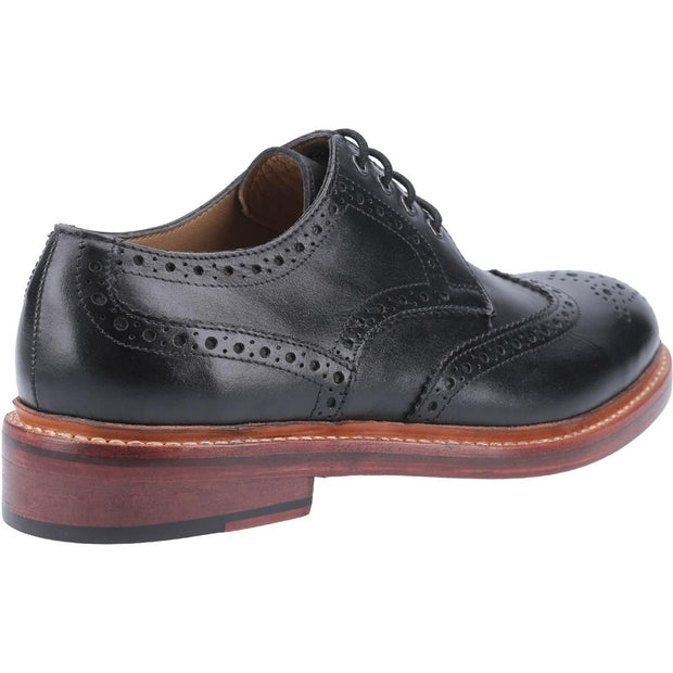 Cotswold Quenington Leather Goodyear Welt Lace Up Shoe Black