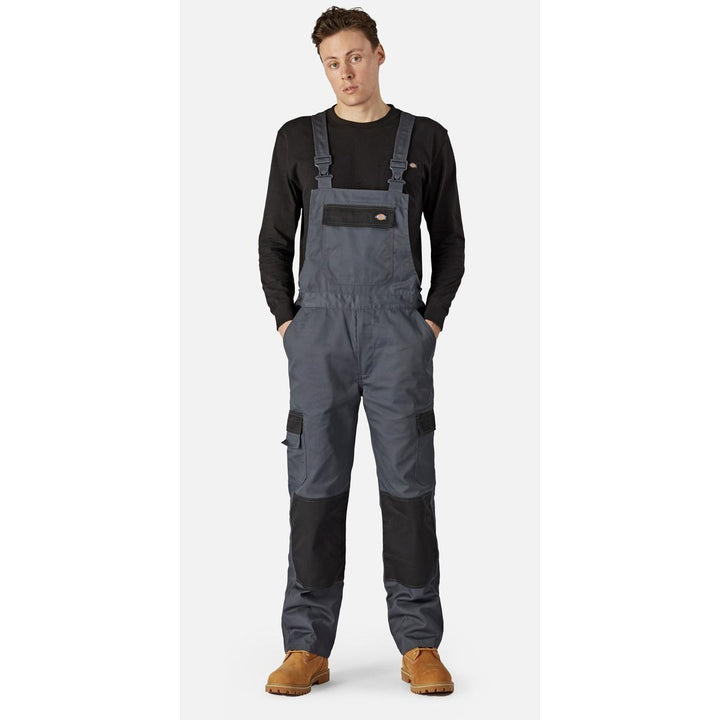 Dickies Everyday Bib and Brace Grey/Black