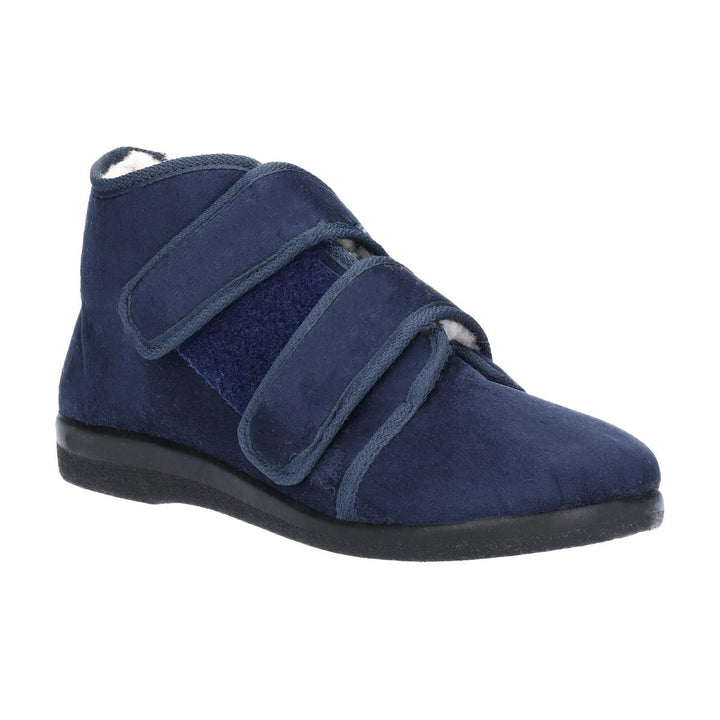 GBS Med Med Torbay Extra Wide Fit Slipper Navy