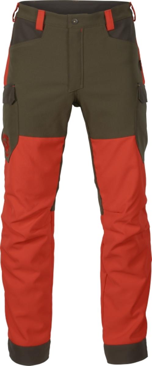 Harkila Wildboar Pro trousers Orange blaze/Willow green