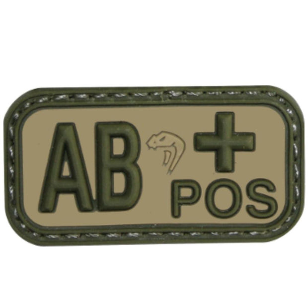 Viper Blood Group Rubber Patches - VCAM AB+