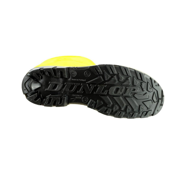 Dunlop Devon Full Safety Wellington Yellow/Black