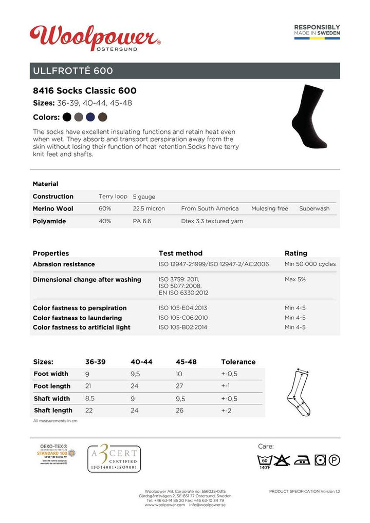 Woolpower Socks Classic 600