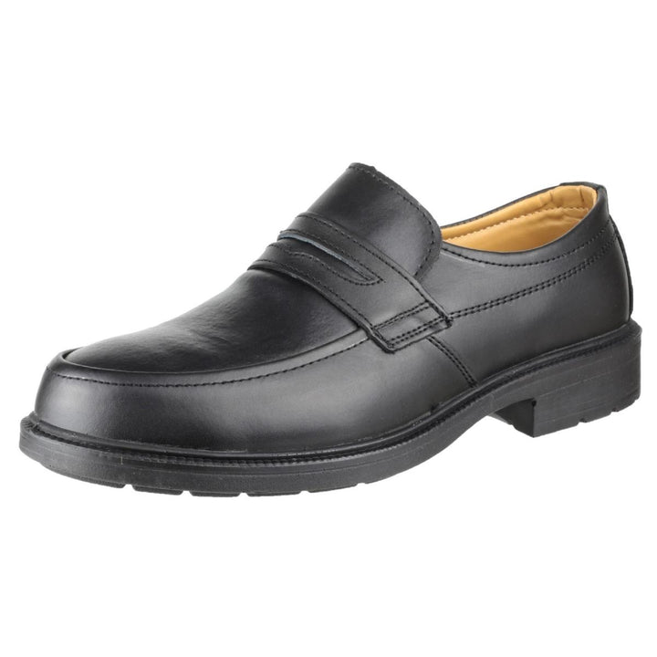 Amblers Safety FS46 Mocc Toe S1P SRC Safety Slip On Shoe Black