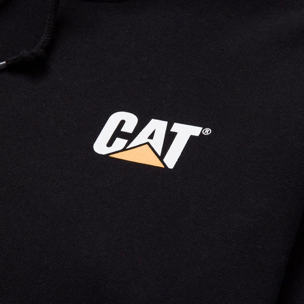 Caterpillar Trademark Banner Hooded Sweatshirt Black