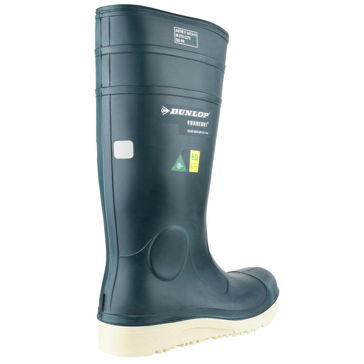 Dunlop Purofort Comfort Grip Full Safety Wellington Blue