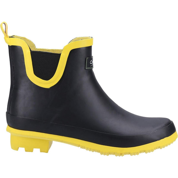 Cotswold Blakney Waterproof Ankle Boot Black/Yellow