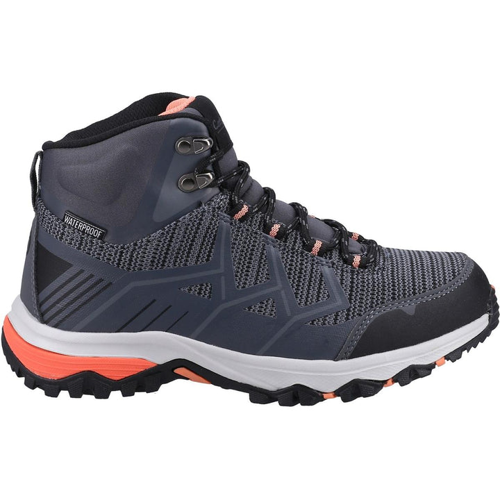 Cotswold Wychwood Mid Hiking Boots Grey/Coral