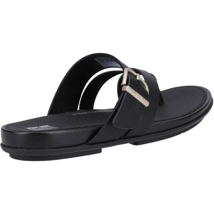 Fitflop Gracie Buckle Toe Post Sandals Black