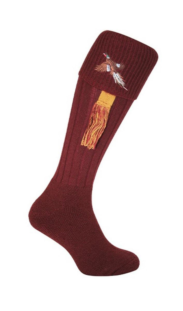 Bisley Embroidered Pheasant Stockings 8-11