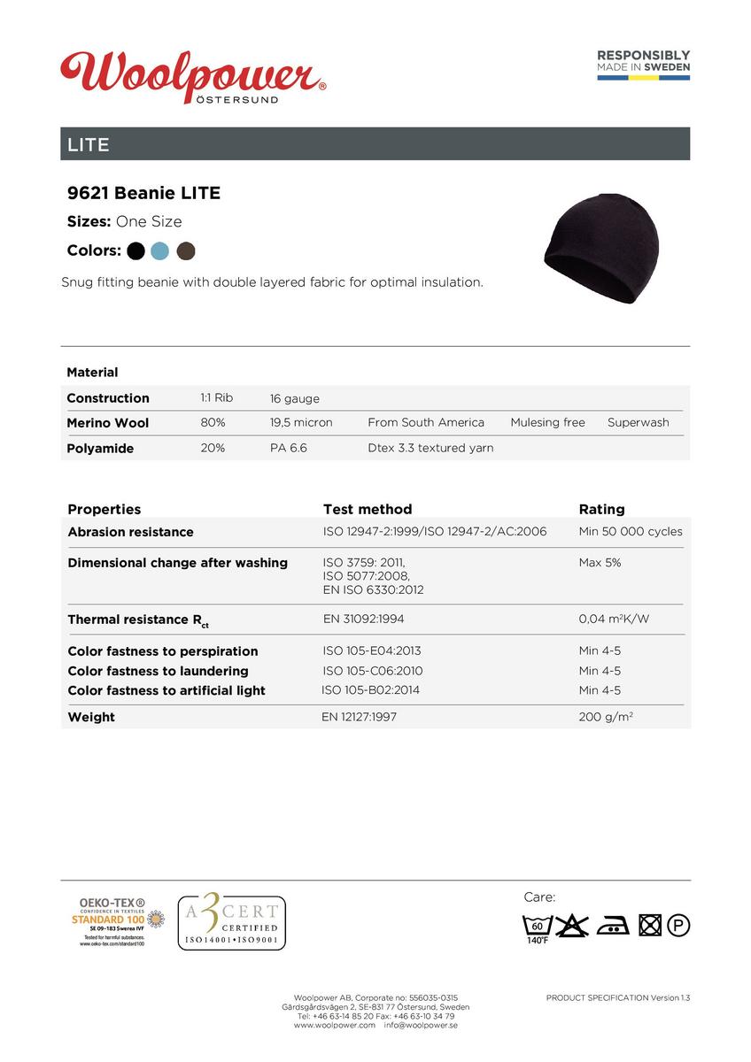 Woolpower Beanie LITE