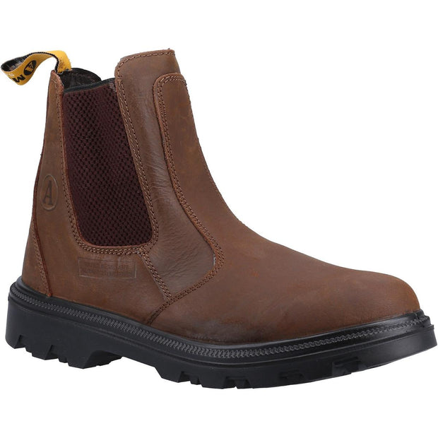 Amblers Safety FS131 Water Resistant Pull on Safety Dealer Boot Brown