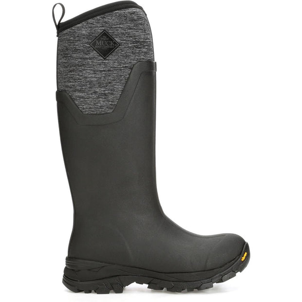 Muck Boots Arctic Ice Tall Wellingtons Black/Jersey Heather