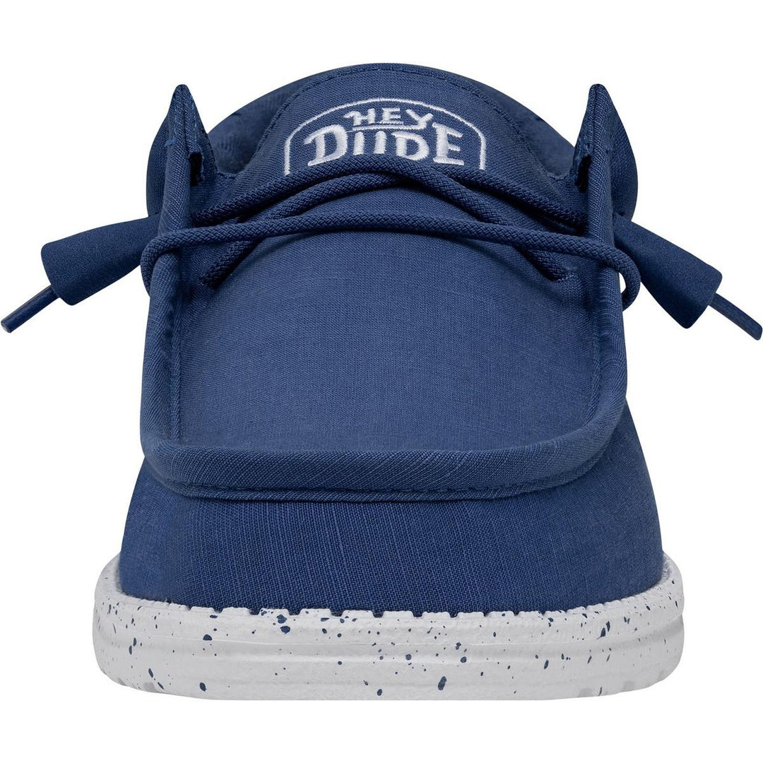 HEYDUDE Wally Slub Canvas Shoe True Blue