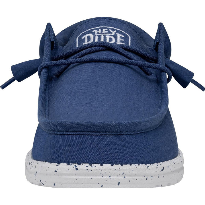 HEYDUDE Wally Slub Canvas Shoe True Blue