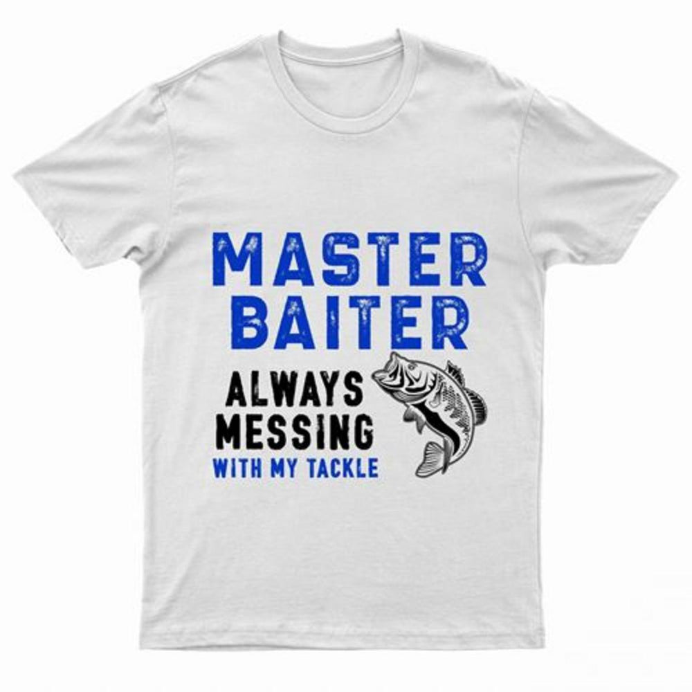 Urban Road Adults "Master Baiter" Fishing Logo Printed T-Shi – view 2