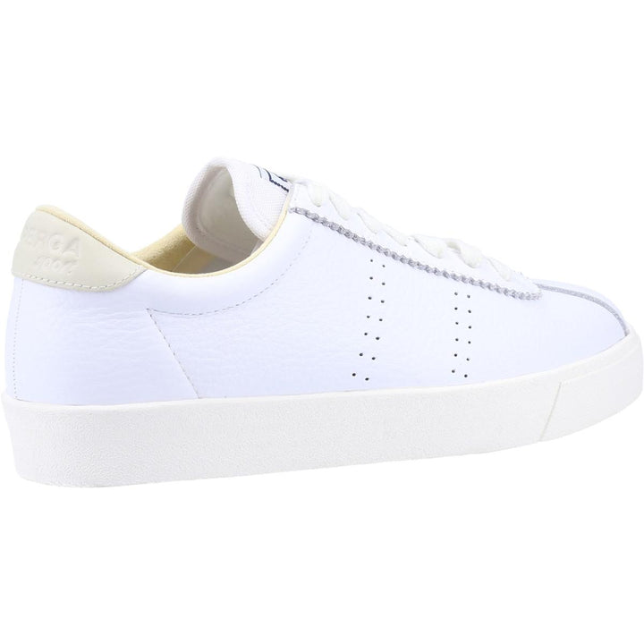 Superga 2843 Club S Comfort Leather Trainer White/Beige