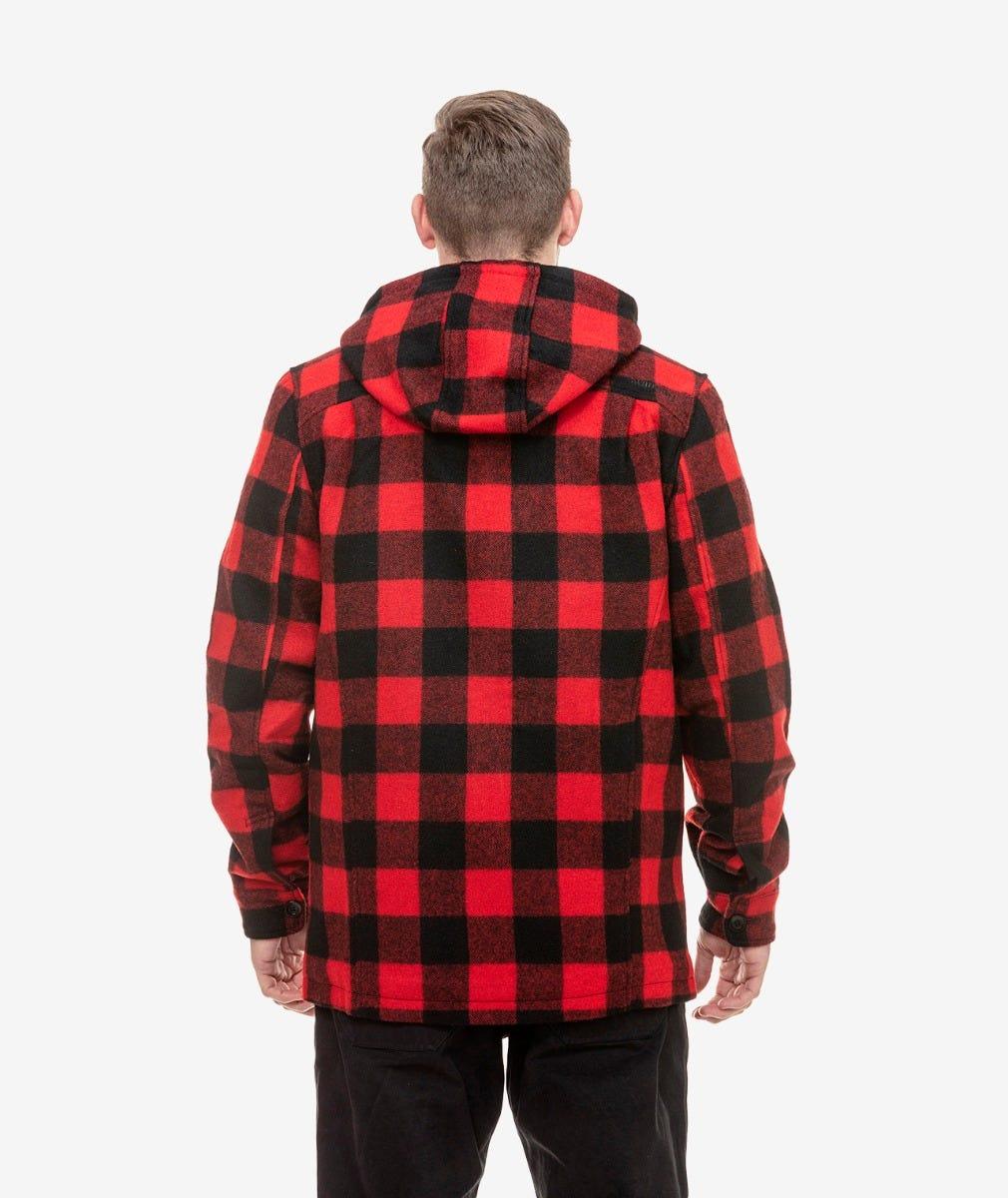 Swanndri Hudson Hoodie Red/Black Check