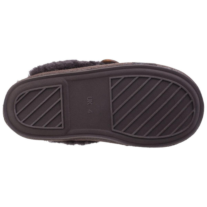 Cotswold Lechlade Sheepskin Mule Slipper Chocolate