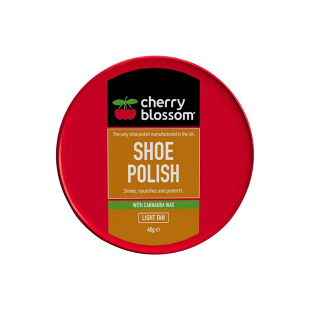 Cherry Blossom Shoe Polish Paste Light Tan