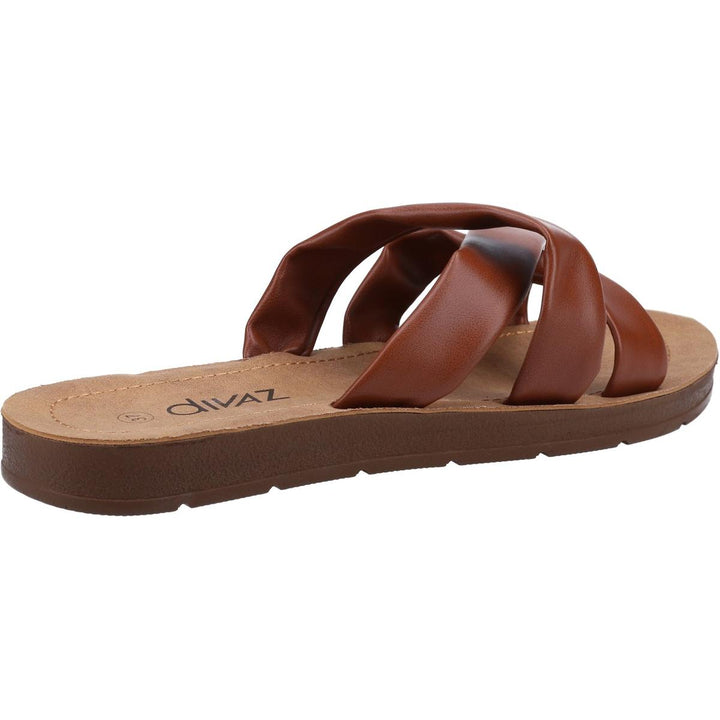 Divaz Zurich Vegan Summer Slider Tan