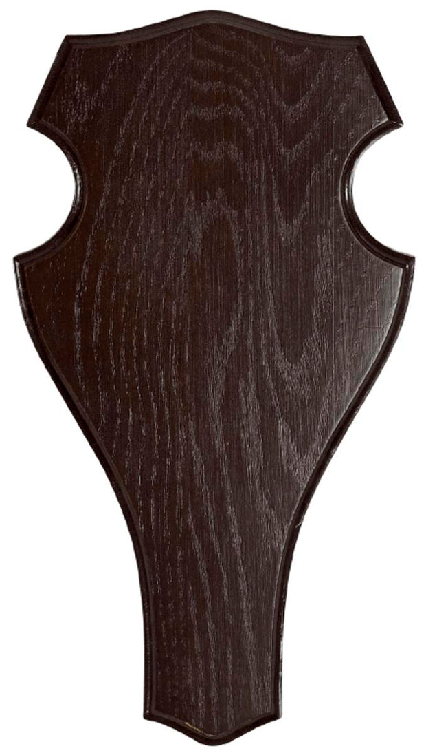 Decoy Deer trophy plate Dark wood 45 x 24 cm