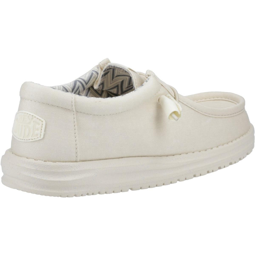 HEYDUDE Wally Canvas Shoe Stone White