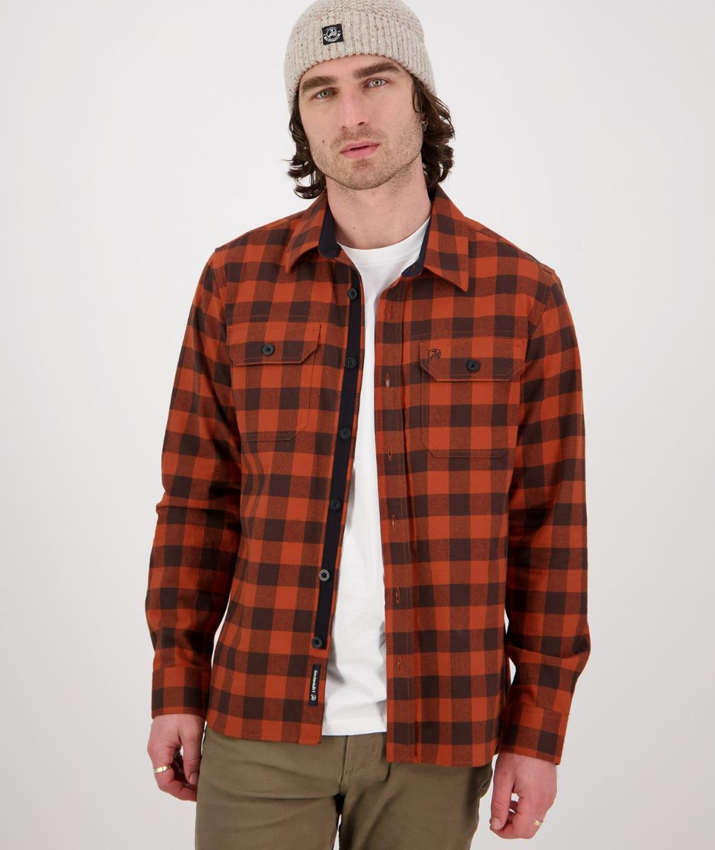 Swanndri Taranaki Tailor Shirt Rust/Brown