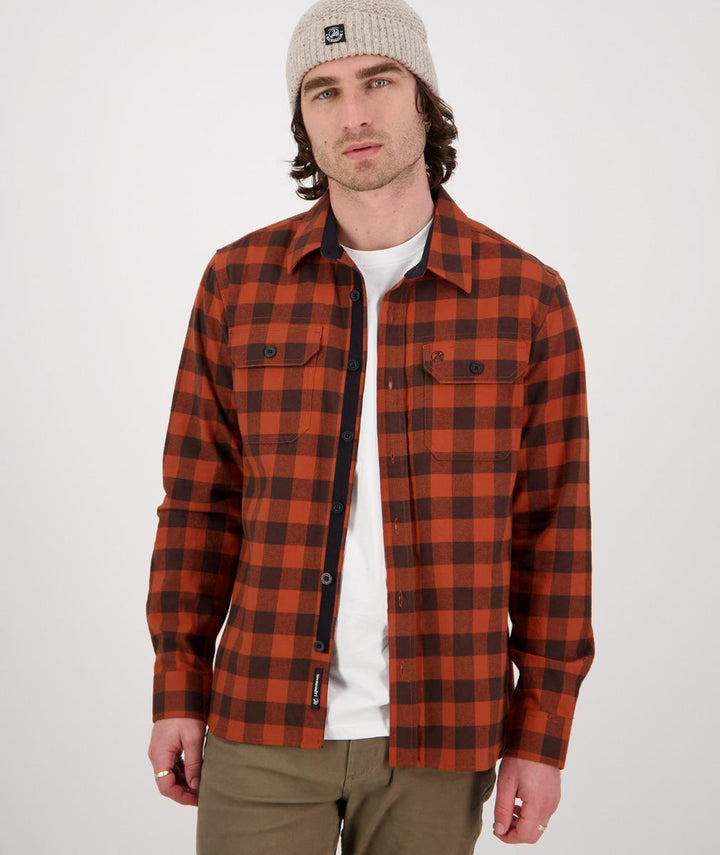 Swanndri Taranaki Tailor Shirt Rust/Brown