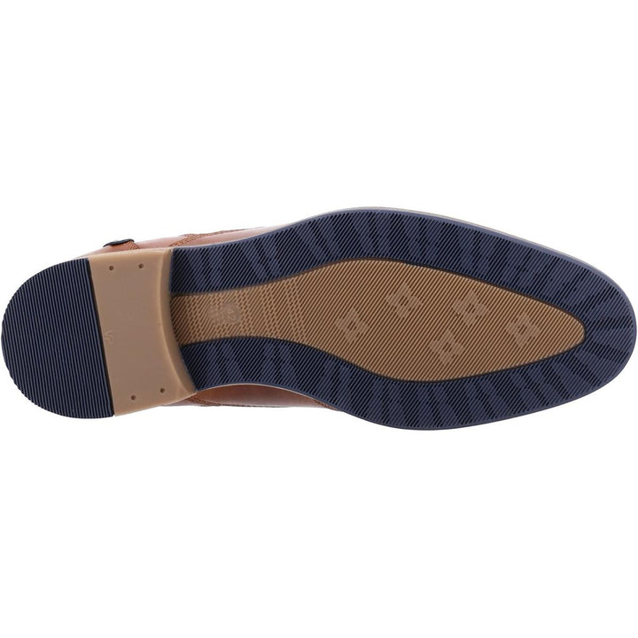 Dune Carls Lace Up Ankle Boots Tan Leather