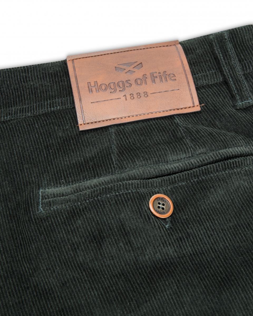 Hoggs of Fife Cairnie Comfort Stretch Cord Trouser Racing Green
