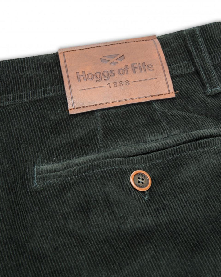 Hoggs of Fife Cairnie Comfort Stretch Cord Trouser Racing Green