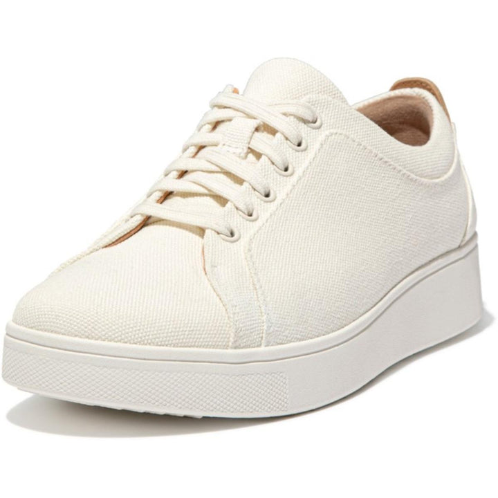 Fit Flop Rally Canvas Trainers Cream Mix