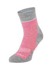 Sealskinz Morston Solo QuickDry Ankle Length Sock Pink/Light Grey Marl/Cream Womens SOCK
