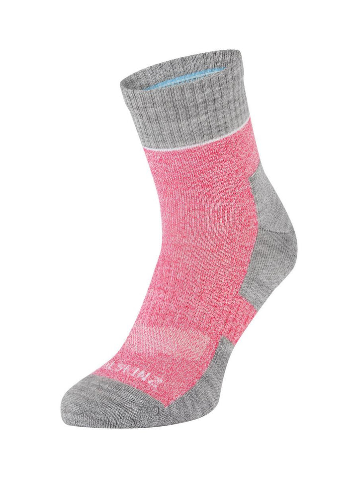 Sealskinz Morston Solo QuickDry Ankle Length Sock Pink/Light Grey Marl/Cream Womens SOCK