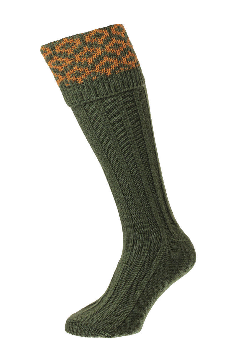 Bisley Patterned Top Shooting Socks