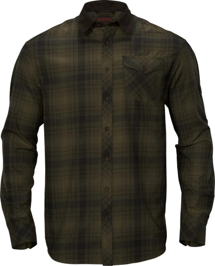 Harkila Driven Hunt flannel shirt Olive green check