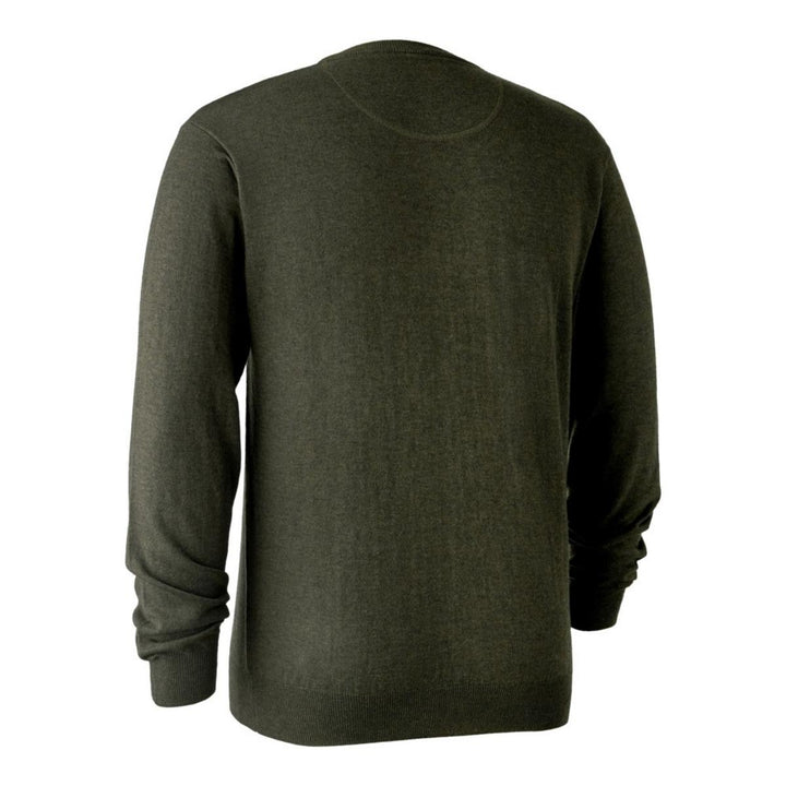 Deerhunter Kingston Knit with V-Neck Green Melange