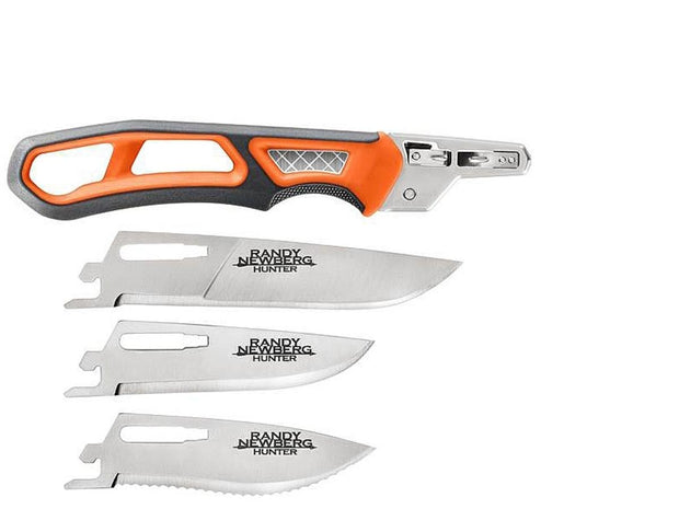 Gerber Randy Newberg EBS (Exchangeable Blade System Knife) w/Blade Box - Orange/Black