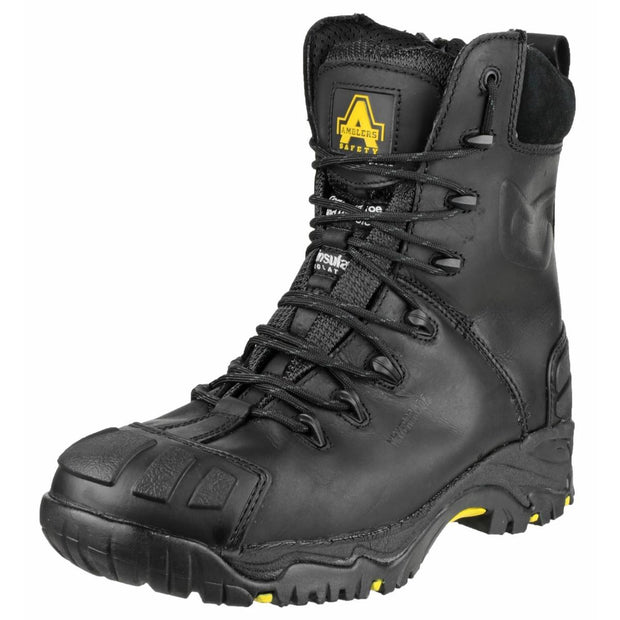 Amblers Safety FS999 Hi Leg Composite Safety Boot With Side Zip Black