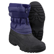 Cotswold Chase Touch Fastening and Zip up Winter Boot Navy