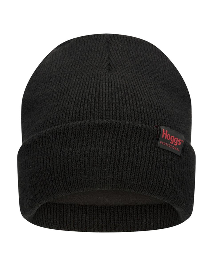 Hoggs of Fife Knitted Thinsulate Beanie Hat - Black