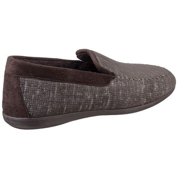 Cotswold Stanley Loafer Slipper Brown