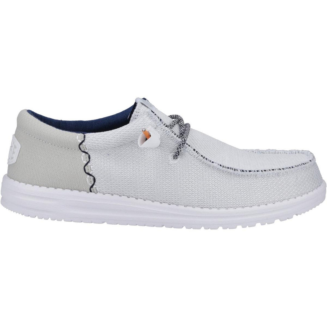 HEYDUDE Wally Funk Open Mesh Shoe White/White