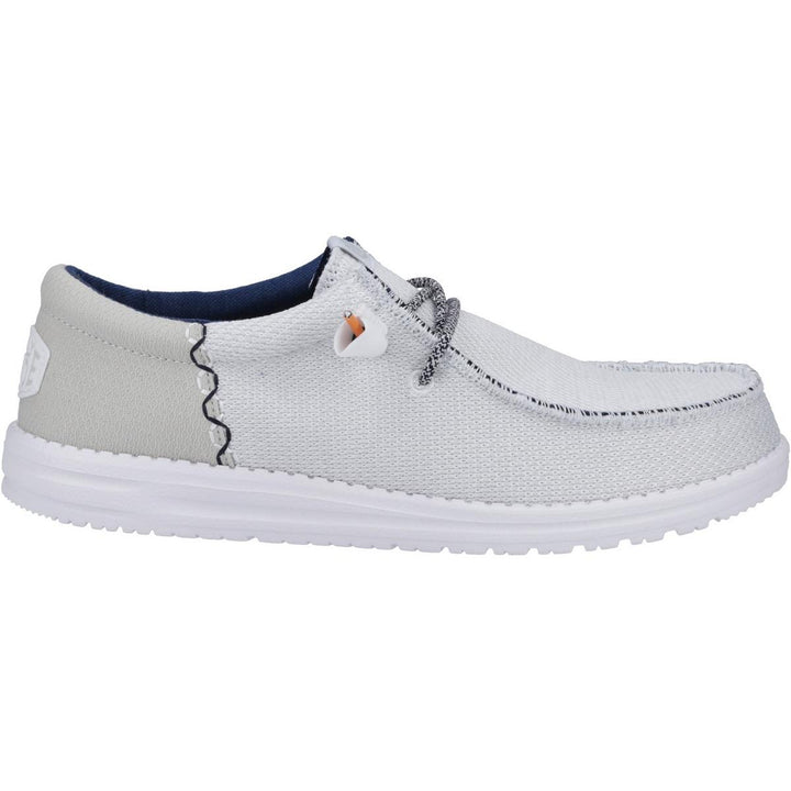 HEYDUDE Wally Funk Open Mesh Shoe White/White
